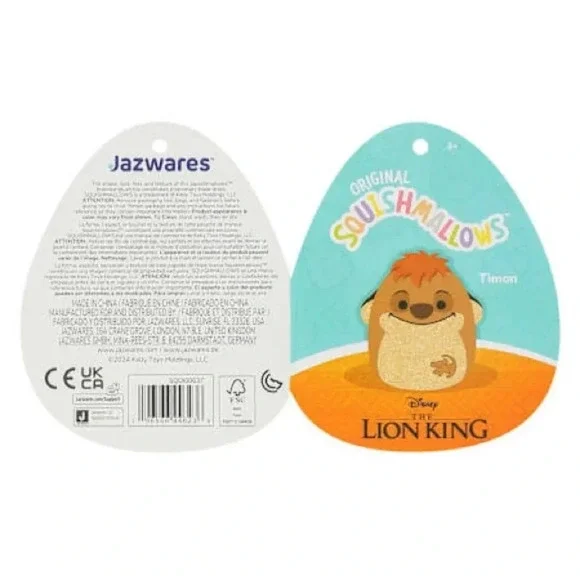 Disney The Lion King Glitter Squishmallows™ 6.5in Timon - Picture 5 of 6